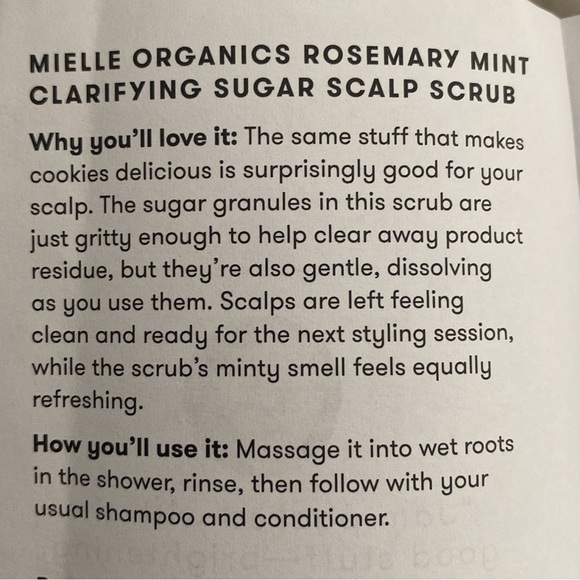Mielle Rosemary Mint Clarifying Sugar Scalp Scrub w Biotin 6 Oz New & Sealed - Picture 11 of 13
